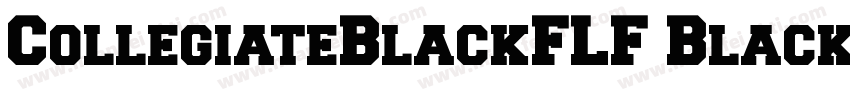 CollegiateBlackFLF BlackFLF字体转换